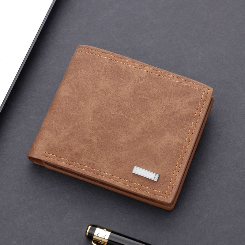 Men's Retro Leather Wallet with Multiple Card Slots