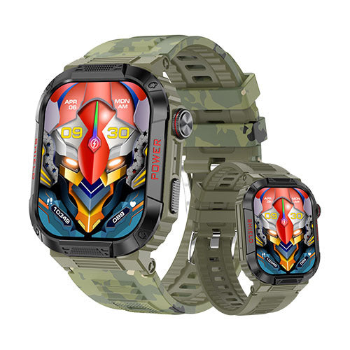 Three proof outdoor sports watch IP68 waterproof Bluetooth call health monitoring low-power TK25 smart watch - Korvel