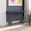 48-Inch Rustic Vintage Console Table --- Farmhouse Style Entryway Table with Open Shelf and Sturdy Construction (Navy) - Korvel