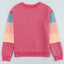 Color Block Round Neck Long Sleeve Sweatshirt - Korvel