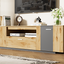 70 inch modern TV stand with 3 cabinets and drawers, entertainment center can accommodate TVs under 80 inches - Korvel