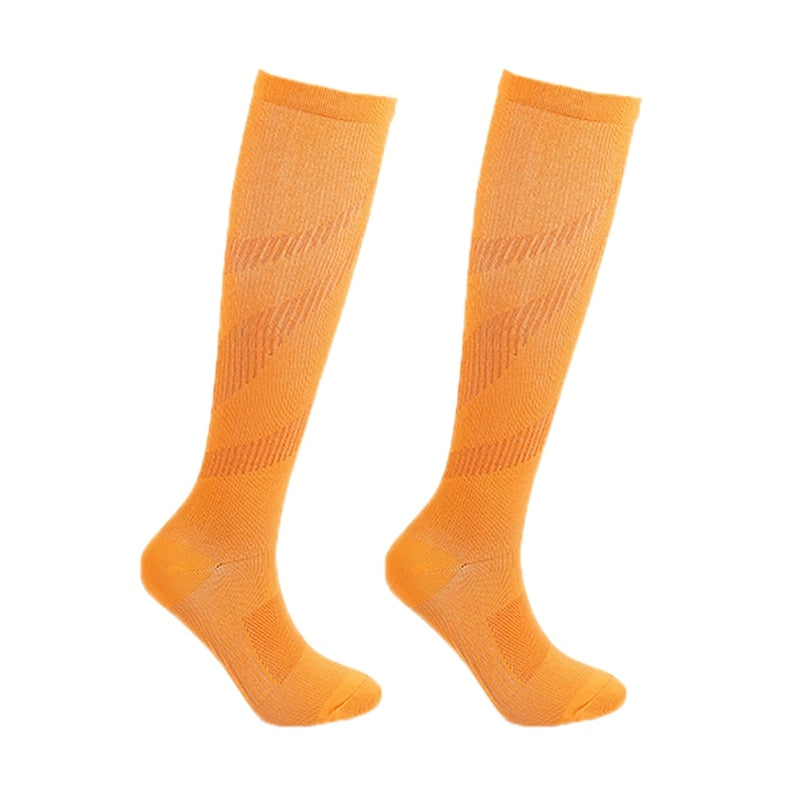 Compression Stocking Anti-slip Best for Basketball Football Outdoor Running  Socks Women Men Travel Compression Socks - Korvel