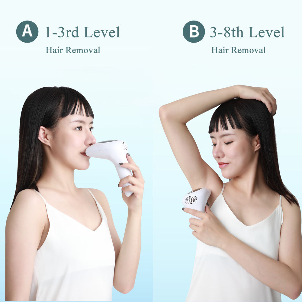 Laser Hair Removal Instrument Lip Axillary Private Pubic Hair Shaver Photon Permanent Household Ice Point Hair Removal Device - Korvel