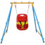 Baby Toddler Indoor/Outdoor Metal Swing Set with Safety Belt for Backyard - Korvel