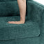 Modern Accent Chair Upholstered Foam Filled Living Room Chairs Comfy Reading Chair Mid Century Modern Chair  (Blackish Green) - Korvel