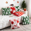Christmas Pillow Cover (Excluding Pillow Core) Snowflake Velvet Jacquard Christmas Tree Elk Festival Decoration - Korvel