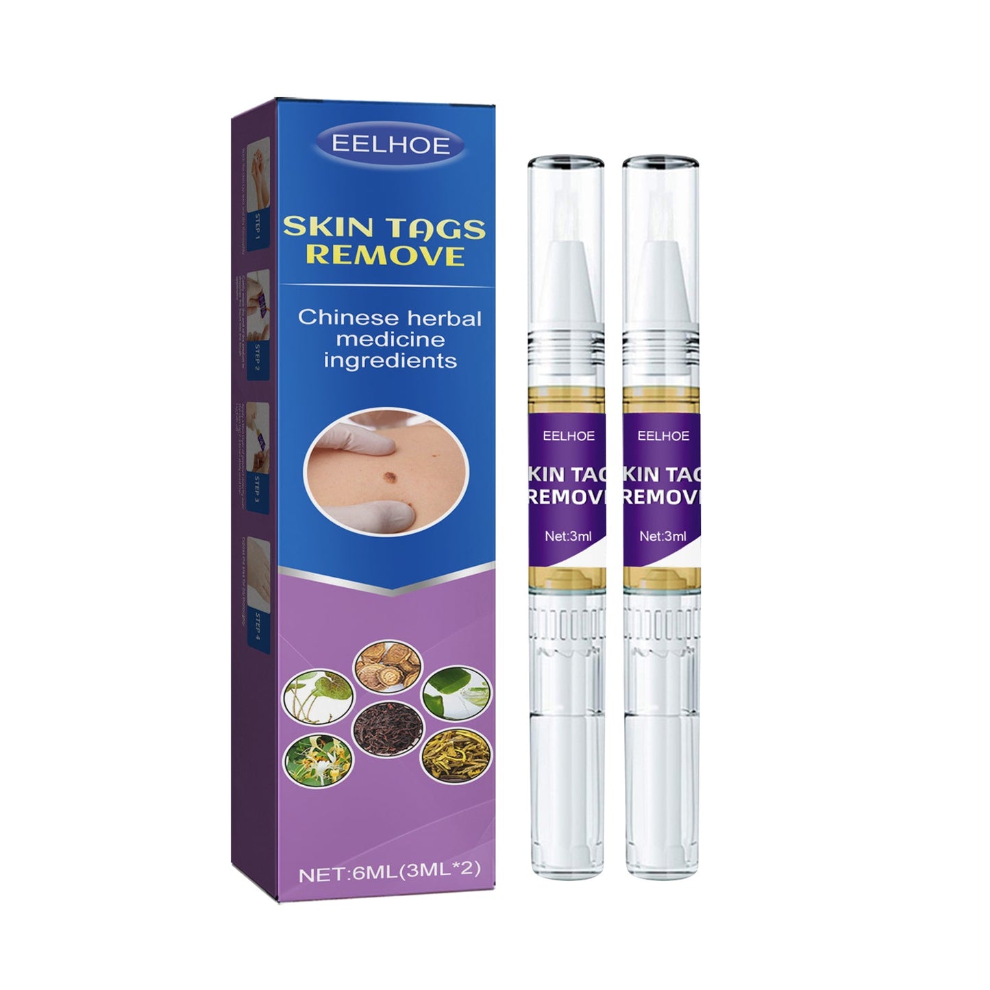 Fade Flesh Mole Removal Body Skin Tag Removal Pen Hand Hand Face Flesh Pellet Neck Pen Wart Liquid Skin - Korvel