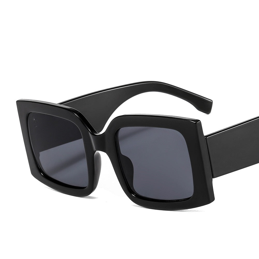 Fashion Big Frame Dazzling Color Men And Women All-Match Personality Sunglasses Ins Style Square Sunglasses - Korvel
