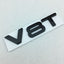 Suitable for Audi V6T V8T metal logo A4LA6LS7Q5Q3 displacement personalized modification leaf plate car sticker - Korvel