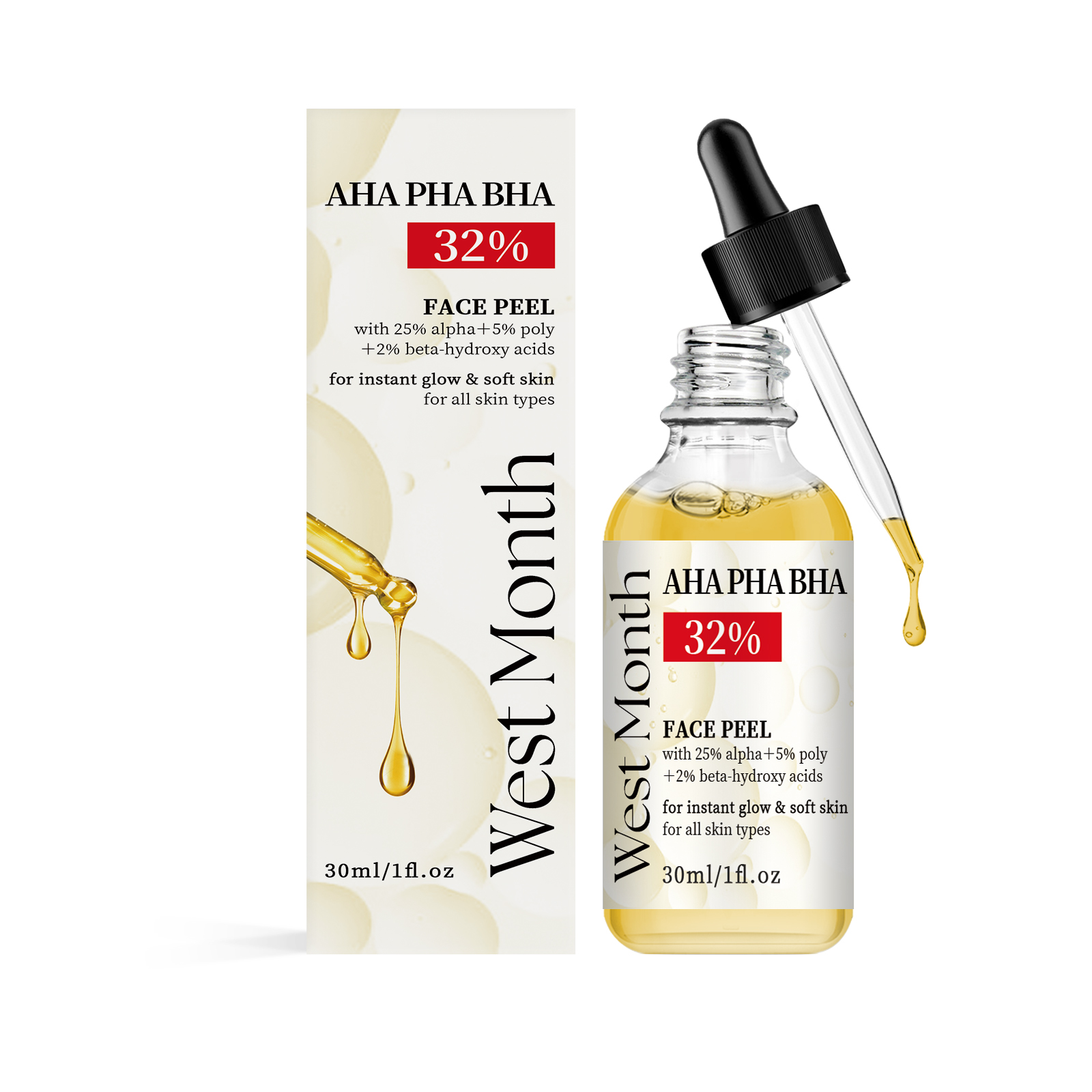 Fruit Acid Essence, Smoothing And Firming Delicate Pore Narrowing Aha Facial Serum - Korvel