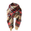 Premium Oversized Women's Scarf in Grey and Brown
