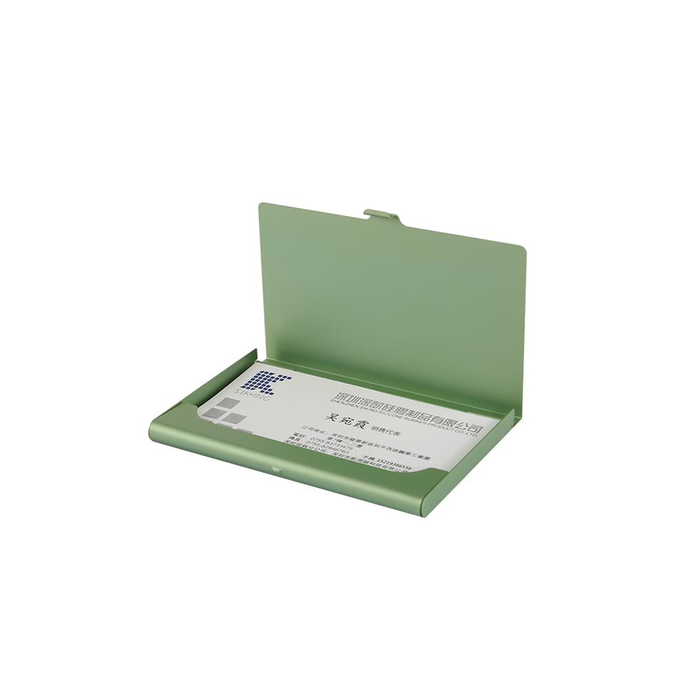 Creative business card case stainless steel Aluminum Holder Metal Box Cover Credit Men business card holder card metal Wallet - Korvel