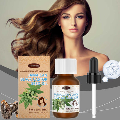 Black Castor Hair Care Oil Nourishes Hair And Scalp Smoothing Repair Perm Essence Hair Care Oil - Korvel