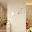 Angelic Flying Mirror Wall Stickers - Butterfly & Flower Designs