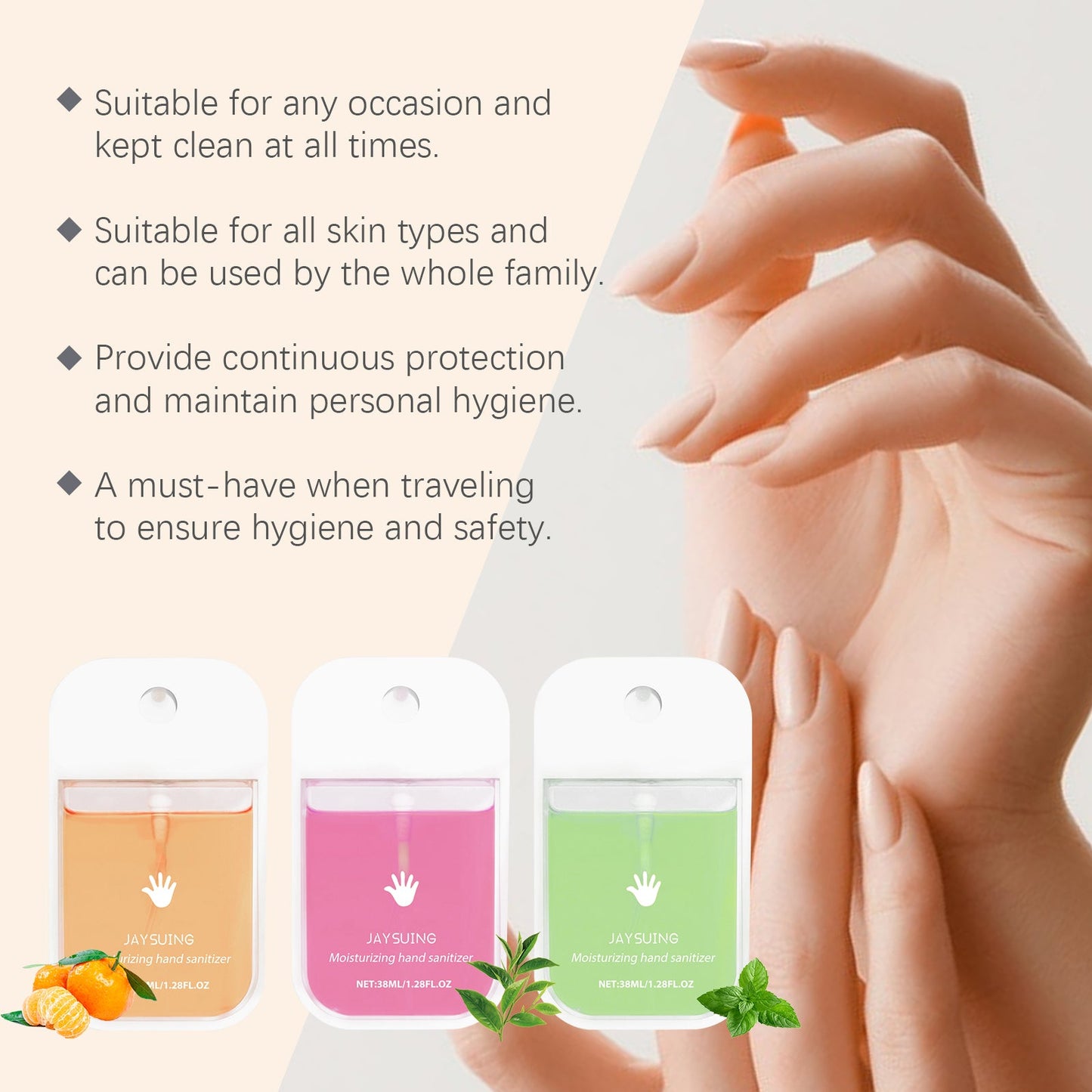 Portable Hand Sanitizer Spray Gently Clean Hands Keep Hands Clean With Handy Hand Sanitizer - Korvel