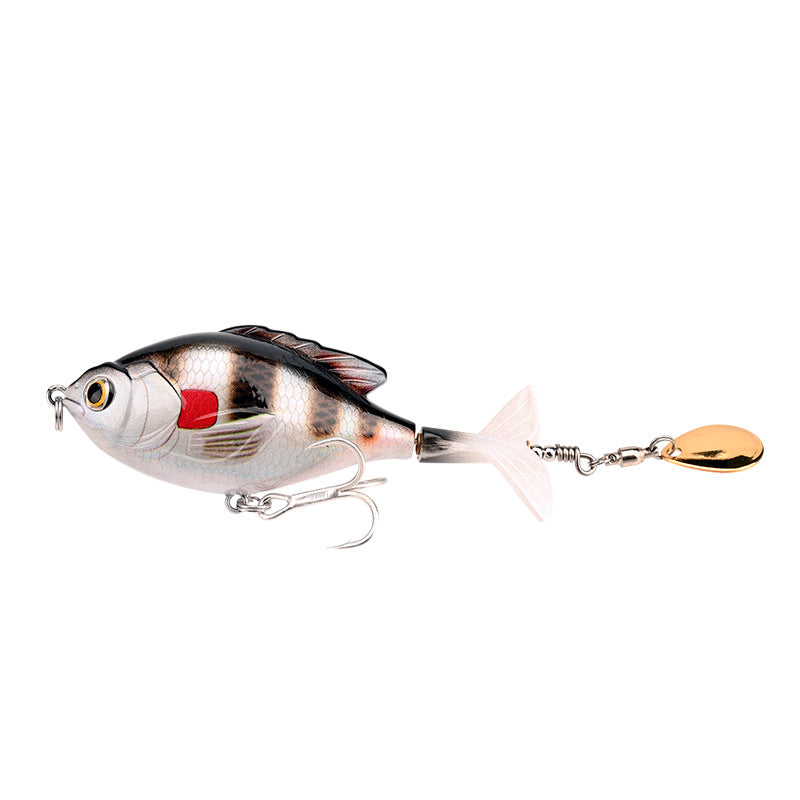 9.5cm/16.9g Propeller Rotary Tractor Bait Path Sub Bait Floating Water Rock Small Fat Water System Wave Climbing Fish bait - Korvel
