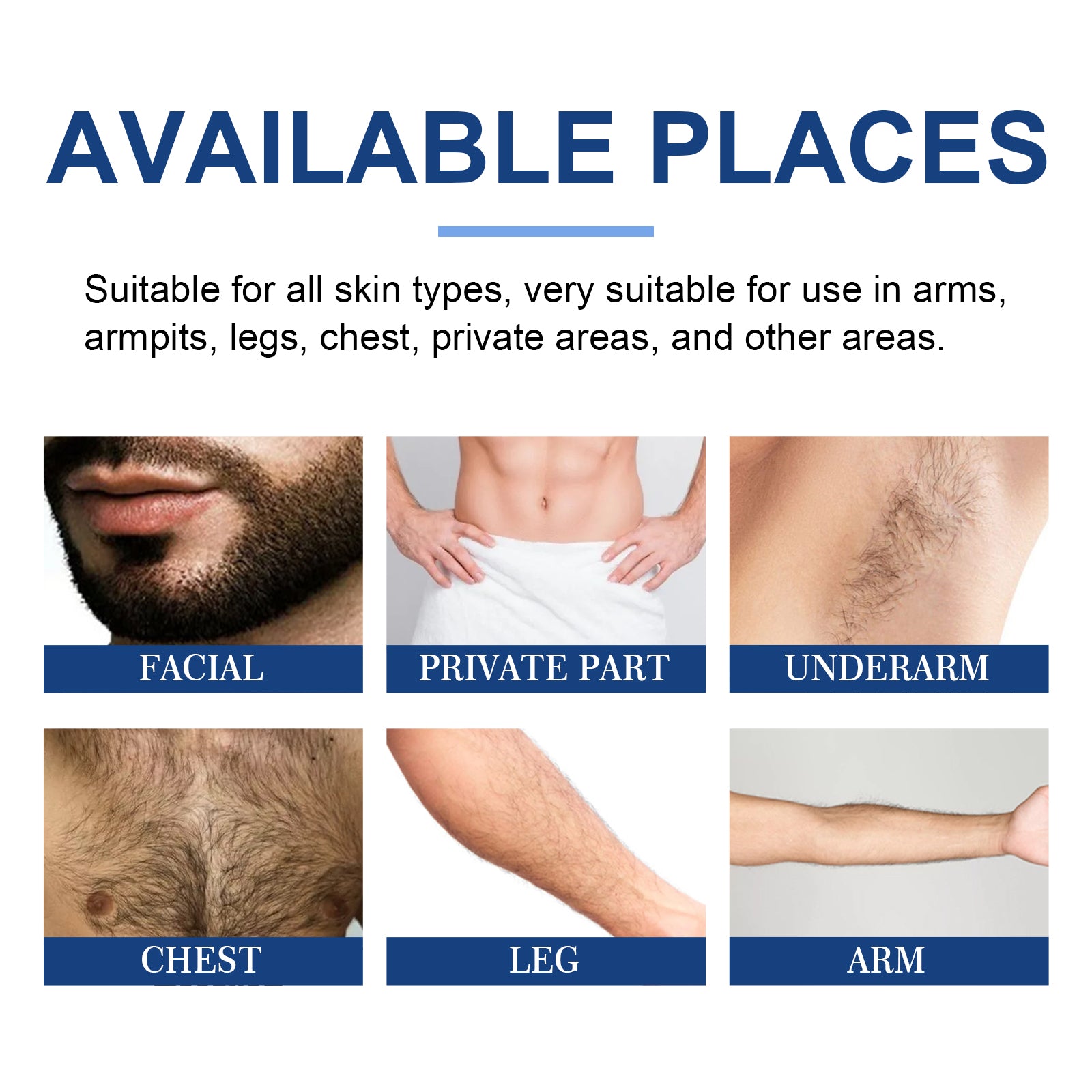 Men's Hair Removal Foam Spray Leg Underarm Chest Hair Gentle Cleansing Quick Hair Removal Spray - Korvel