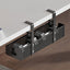 No-drill under-desk cord rack: metal mesh, high-load cable holder. - Korvel