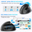 Vertical vertical grip rechargeable silent wireless anti mouse hand designer drawing office creative ergonomic mouse - Korvel