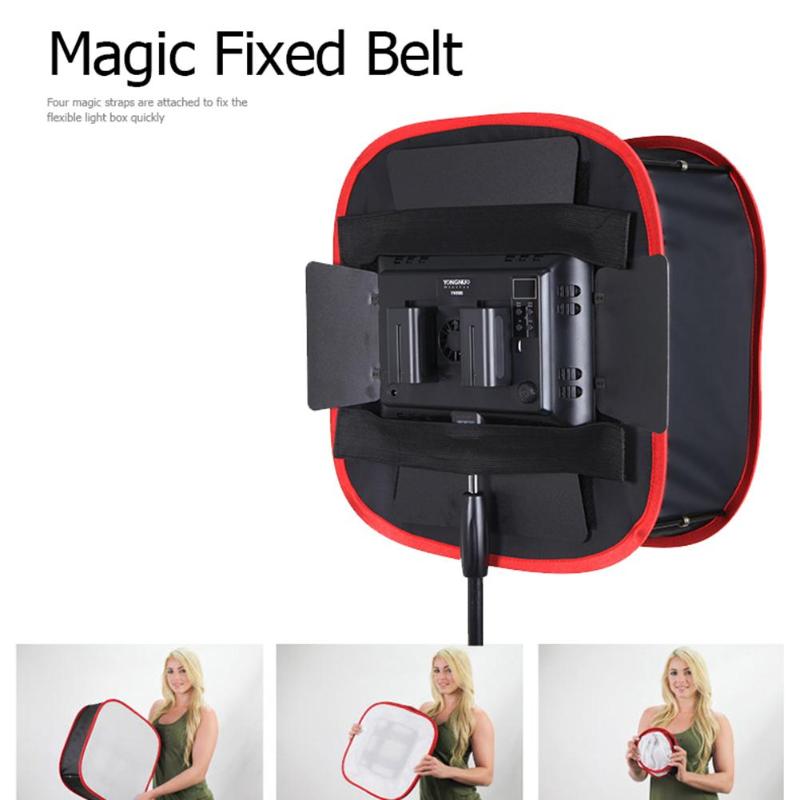 Universal Foldable Collapsible Portable Softbox Diffuser LED Soft Lamp Light Cover Box Digital Camera Photography Studio Tools - Korvel
