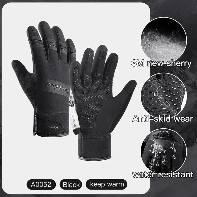 Guantes de Ciclismo Cálidos Premium con Compatibilidad para Pantallas Táctiles