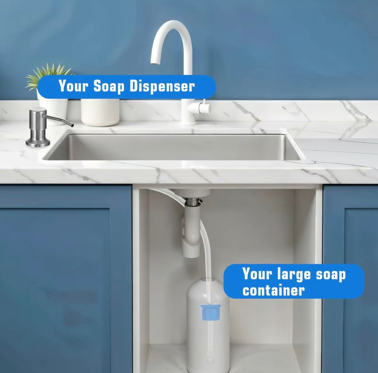 RefillEase Sink Soap Dispenser - Korvel
