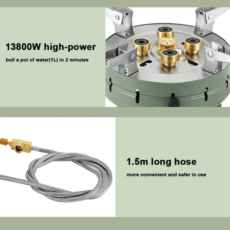 High-Power Portable Foldable Gas Stove for Camping & Hiking