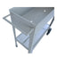 Aveyas mobile metal elevated garden bed cart, with legs, elevated flowerpot box with wheels (gray) - Korvel