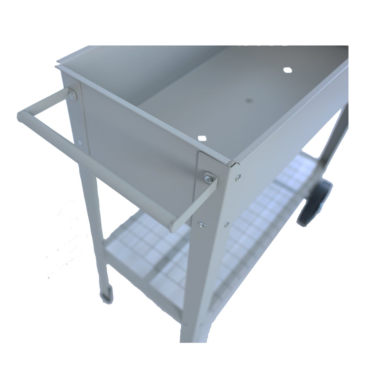 Aveyas mobile metal elevated garden bed cart, with legs, elevated flowerpot box with wheels (gray) - Korvel