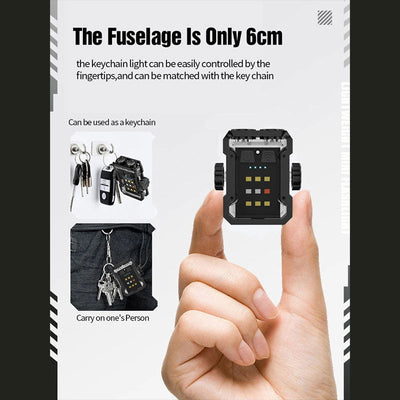 LED Portable Keychain Light - Rechargeable Mini Lantern