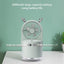 Ventilador de escritorio humidificador LED recargable por USB 3 en 1 Deer