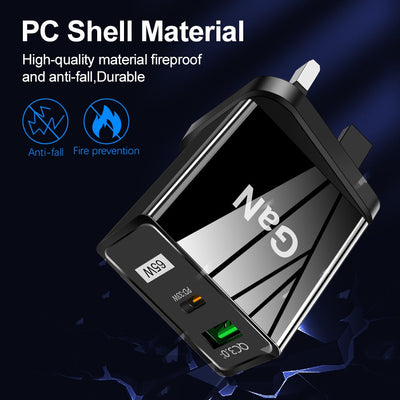 GaN Gallium Nitride 65W Type-C Charger