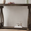 48-Inch Rustic Vintage Console Table --- Farmhouse Style Entryway Table with Open Shelf and Sturdy Construction (Walnut) - Korvel