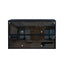 Black Glass Door Shoe Box Shoe Storage Cabinet With RGB Led Light - Korvel
