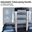 Premium Dark Blue 3-Piece Hardside Suitcase Set with Spinner Wheels