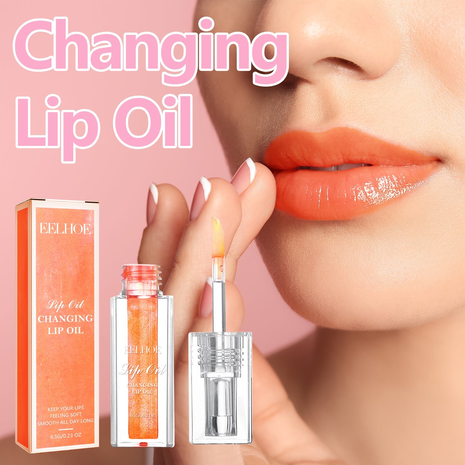 Changing Lip Oil, Mildly Removes The Lips Cutin Plentiful Full Fine Light Zerun Lip Oil - Korvel