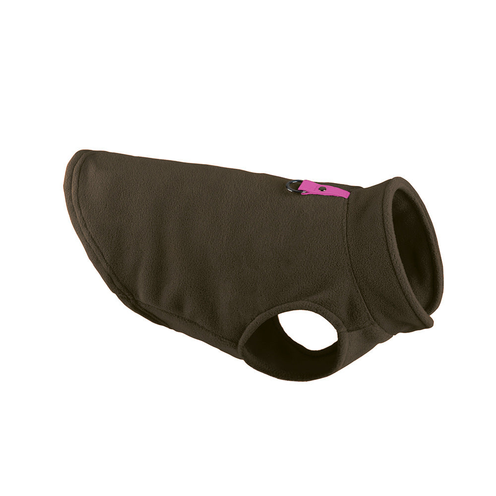 Dog clothing thickened solid color fleece pet dog supplies - Korvel