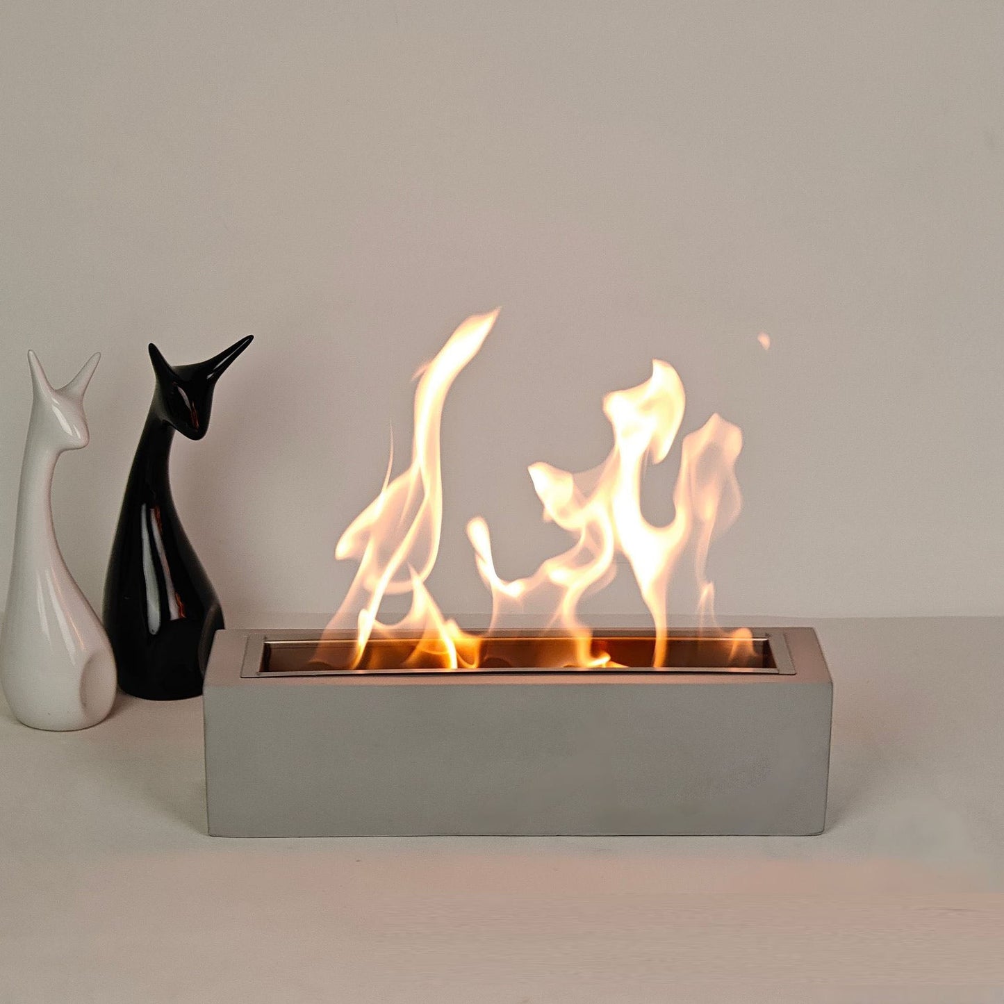 Chimenea de Alcohol Rectangular Moderna para Hogar y Restaurante
