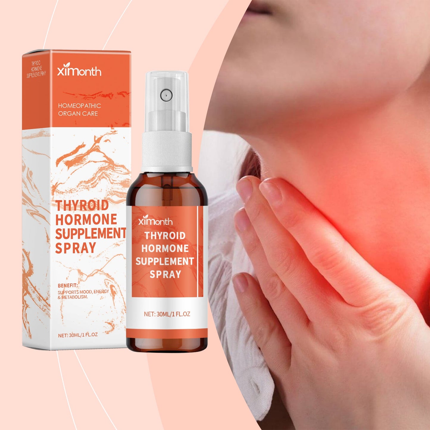 Body Care Supplement Spray Neck Neck Care Skin Topical Massage Moisturizing Spray - Korvel