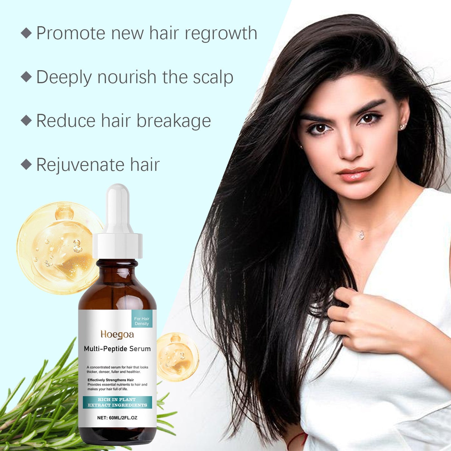 Hair Care Essence Gently Nourishes, Softens, Brightens And Strengthens Hair Care Essence - Korvel