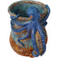 Taza de Pulpo Azul Profundo Hecha a Mano para Bebidas Calientes y Frías