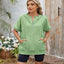 Half Zip Short Sleeve Hooded Top - Korvel