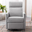 Chaise à bascule rembourrée moderne pour nursery - Gris