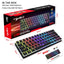 HXSJ new 61 key wired mechanical keyboard, blue axis pudding keycap, color backlit game, office and home use - Korvel
