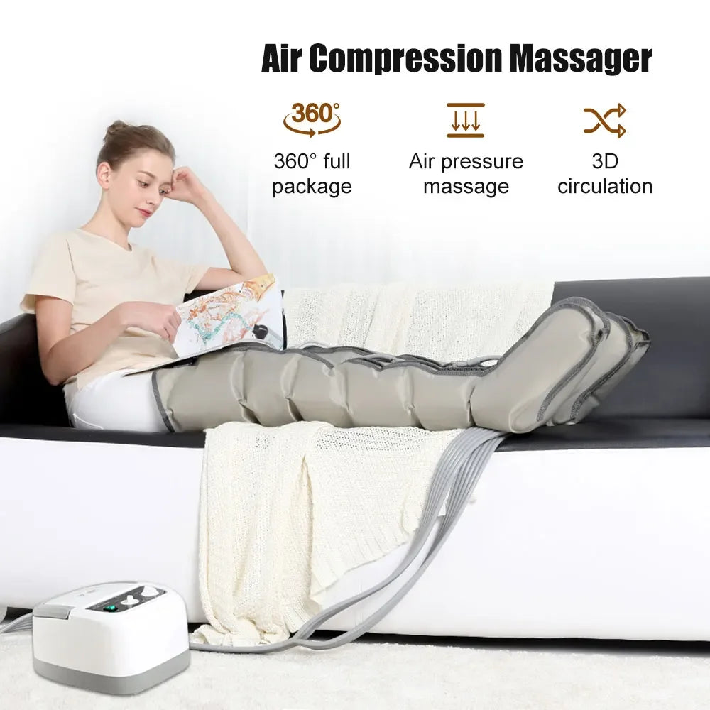Massage Air Compression Sports Recovery Boots Foot Leg Air Pressure Massager Air Recovery Boots Pressotherapy - Korvel