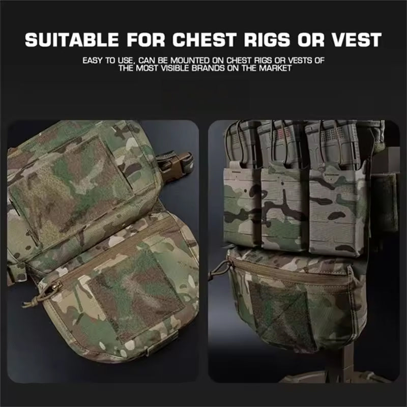 Tactical Hunting Vest with Drop Pouch for Outdoor Sports