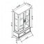 Elegant Lighted Curio Display Cabinet with Adjustable Shelves