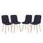 Dining Chair 4PCS（BLACK）Modern style New technology Suitable for restaurants cafes taverns offices - Korvel