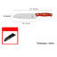 Household multi-purpose chef knife stainless steel vegetable and meat cutting small kitchen knife - Korvel