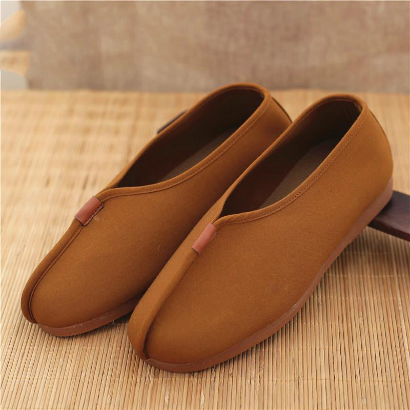 Monk Shoes Single Shoes Arhat Shoes Men's Cloth Top Cotton Shoes Monk Light soled Meditation Shoes - Korvel